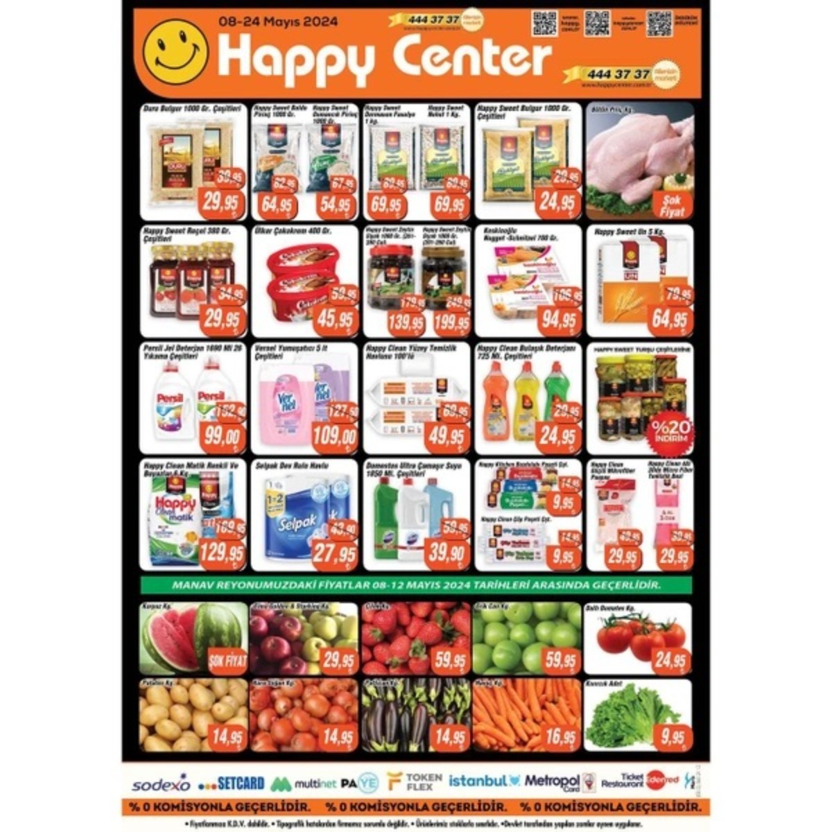 Happy Center 8 Mayıs - 24 Mayıs İndirimli Ürünler Kataloğu